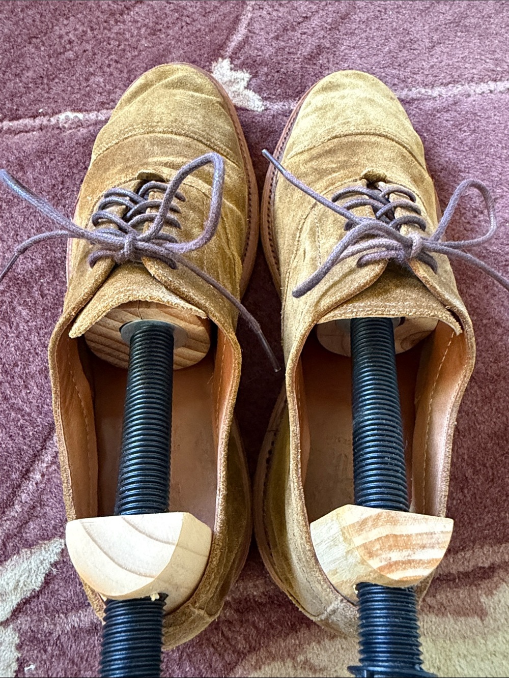 FRYE AND CO. Men's Suede Derby Shoes in Tan - Picture 2 of 6